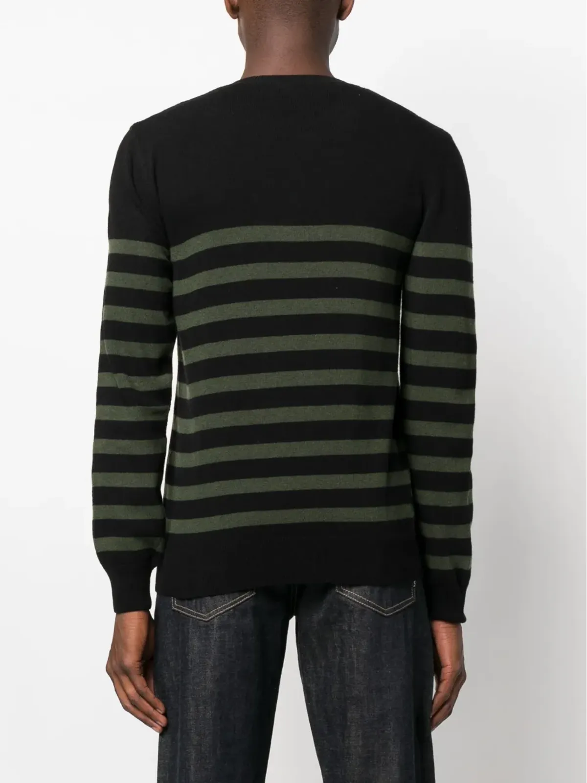 A.P.C. striped wool jumper - Black - 画像4