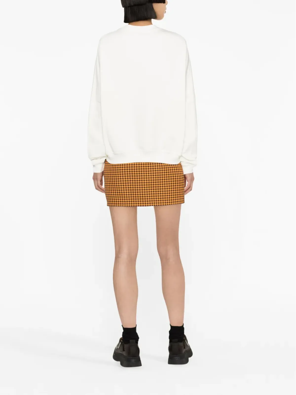Marni チェック柄ミニスカート - 画像4