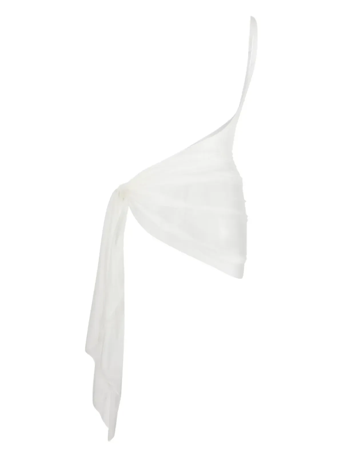 Mugler ワンショルダーシアーパレオ - 画像2