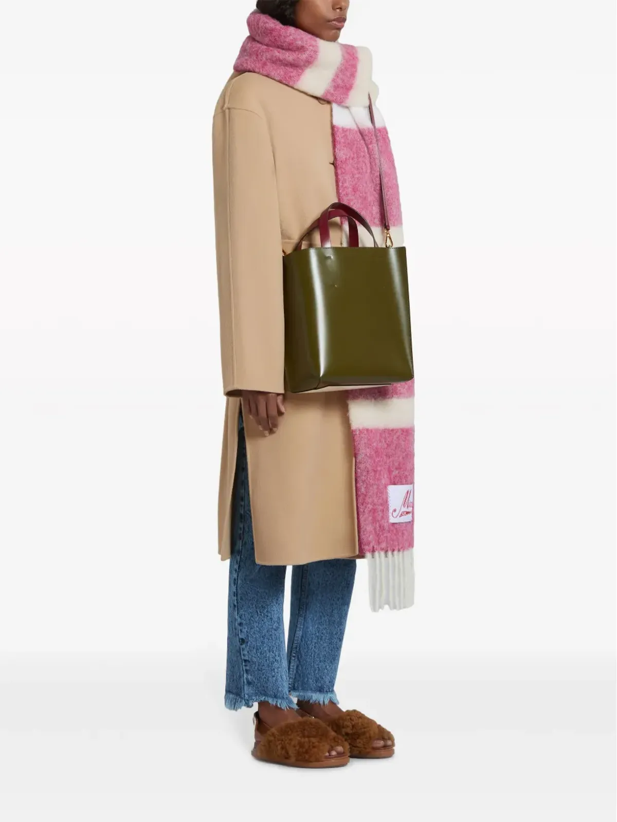 Marni ベルト付きフードコート - 画像2