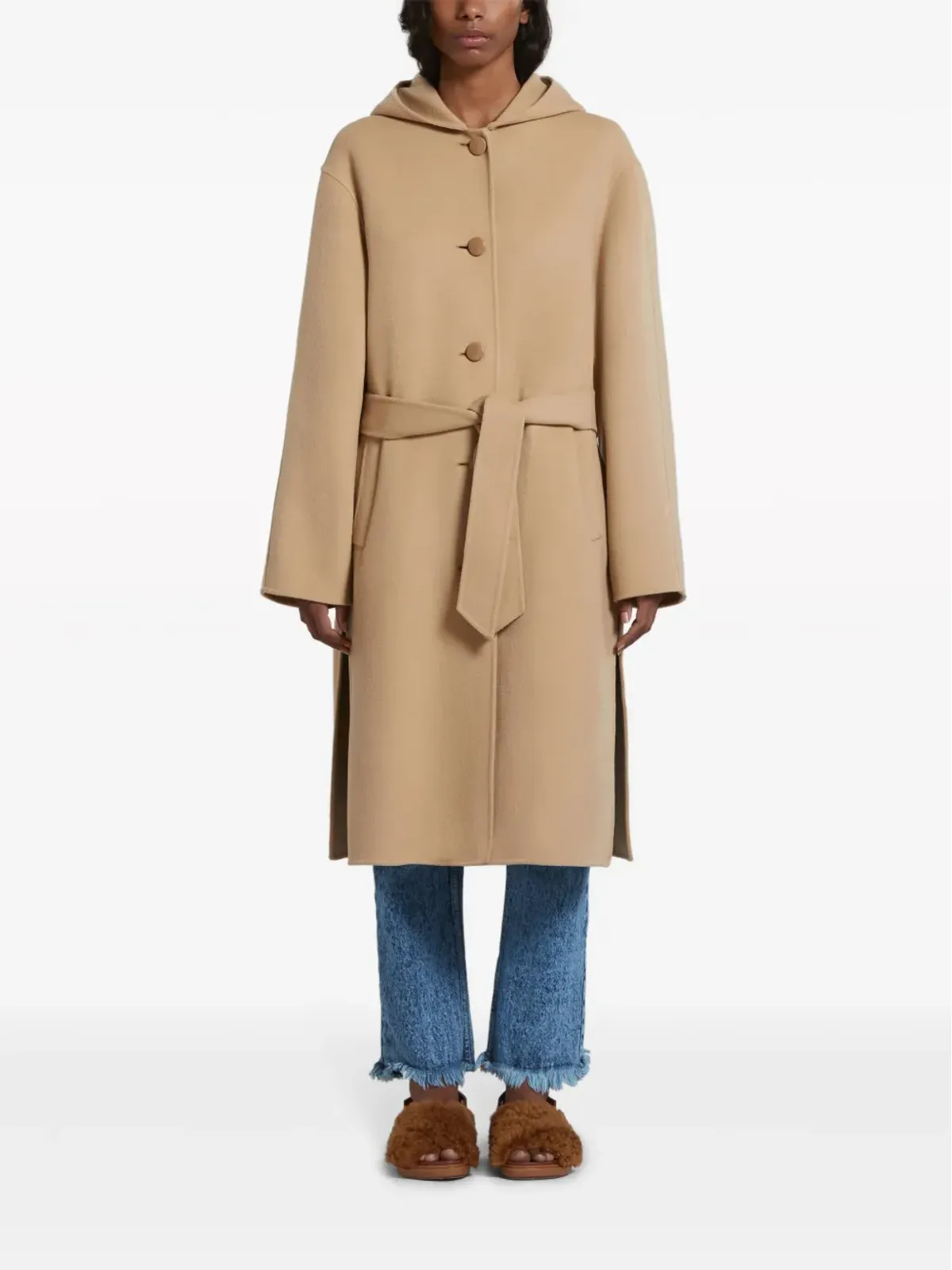 Marni ベルト付きフードコート - 画像3