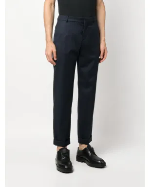 Balmain クロップドストレートパンツ - ブルー - サムネイル3