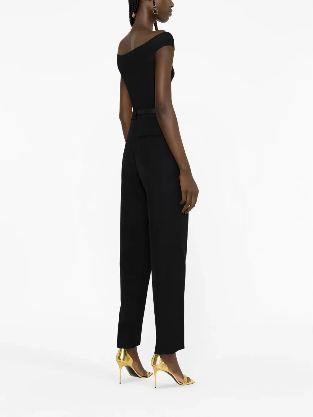 Balmain スプリットヘム バージンウール テーパードパンツ - 画像3