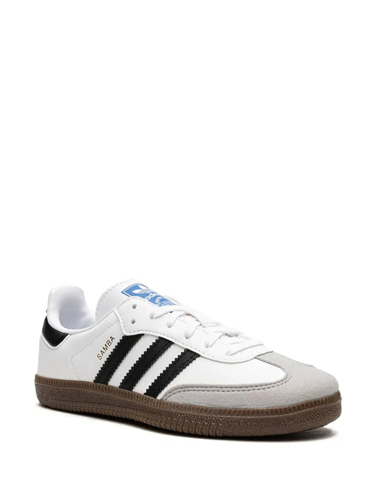 adidas Kids Samba OG C ホワイト/ブラック スニーカー - 画像2