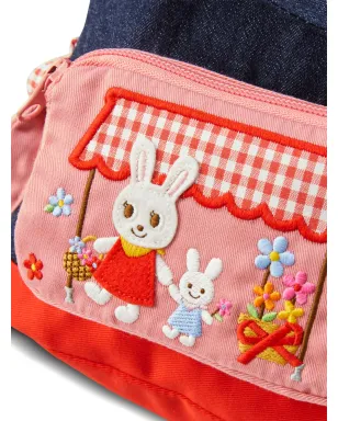 Miki House バニー刺繍デニムバックパック - サムネイル4