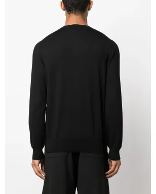 Alexander McQueen エンブロイダーロゴ コットン ジャンパー - サムネイル4