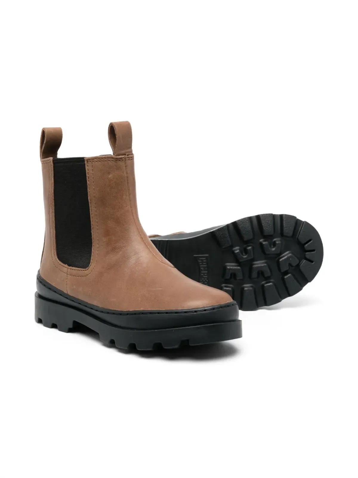 Camper Kids Brutus leather boots - Brown - 画像2