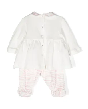 Chiara Ferragni Kids ゼブラ柄コットンパジャマセット - White - サムネイル2