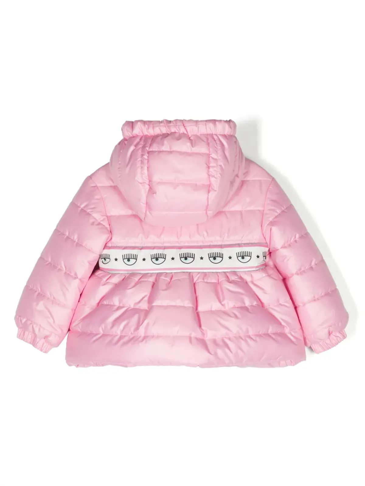 Chiara Ferragni Kids Eyelikeモチーフ入りパディッドフード付きジャケット - 画像2