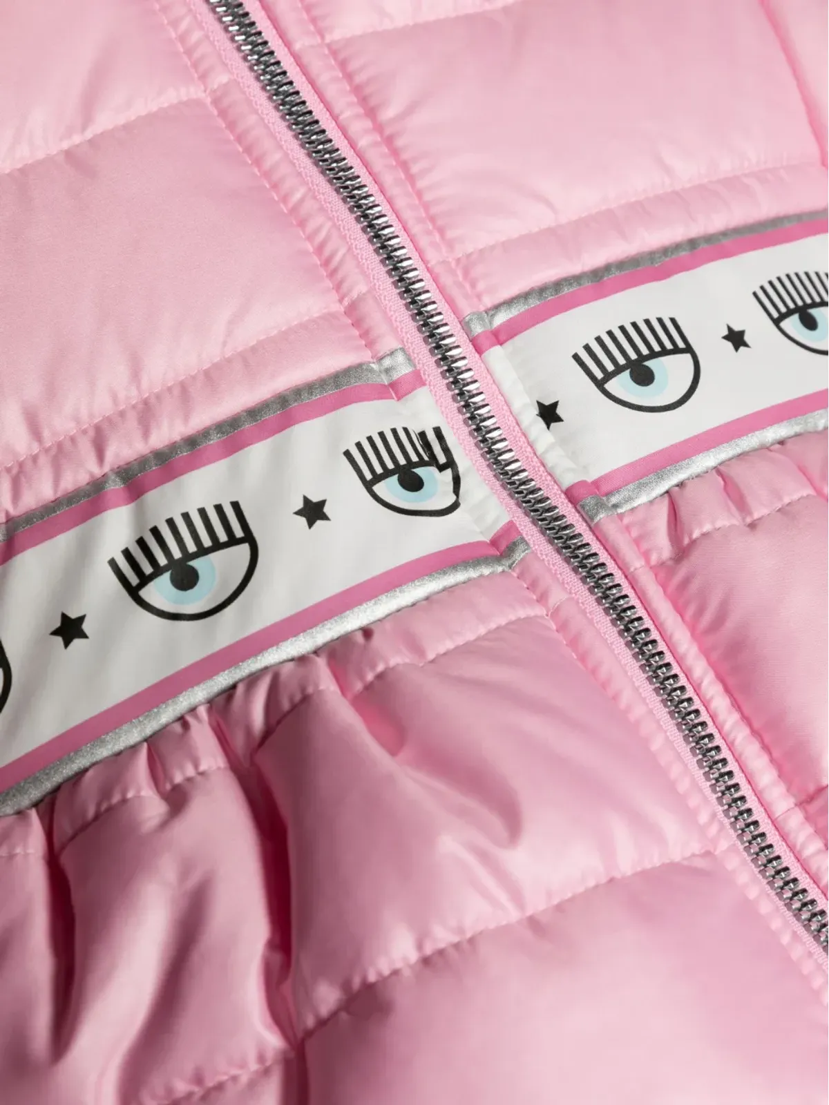 Chiara Ferragni Kids Eyelikeモチーフ入りパディッドフード付きジャケット - 画像3