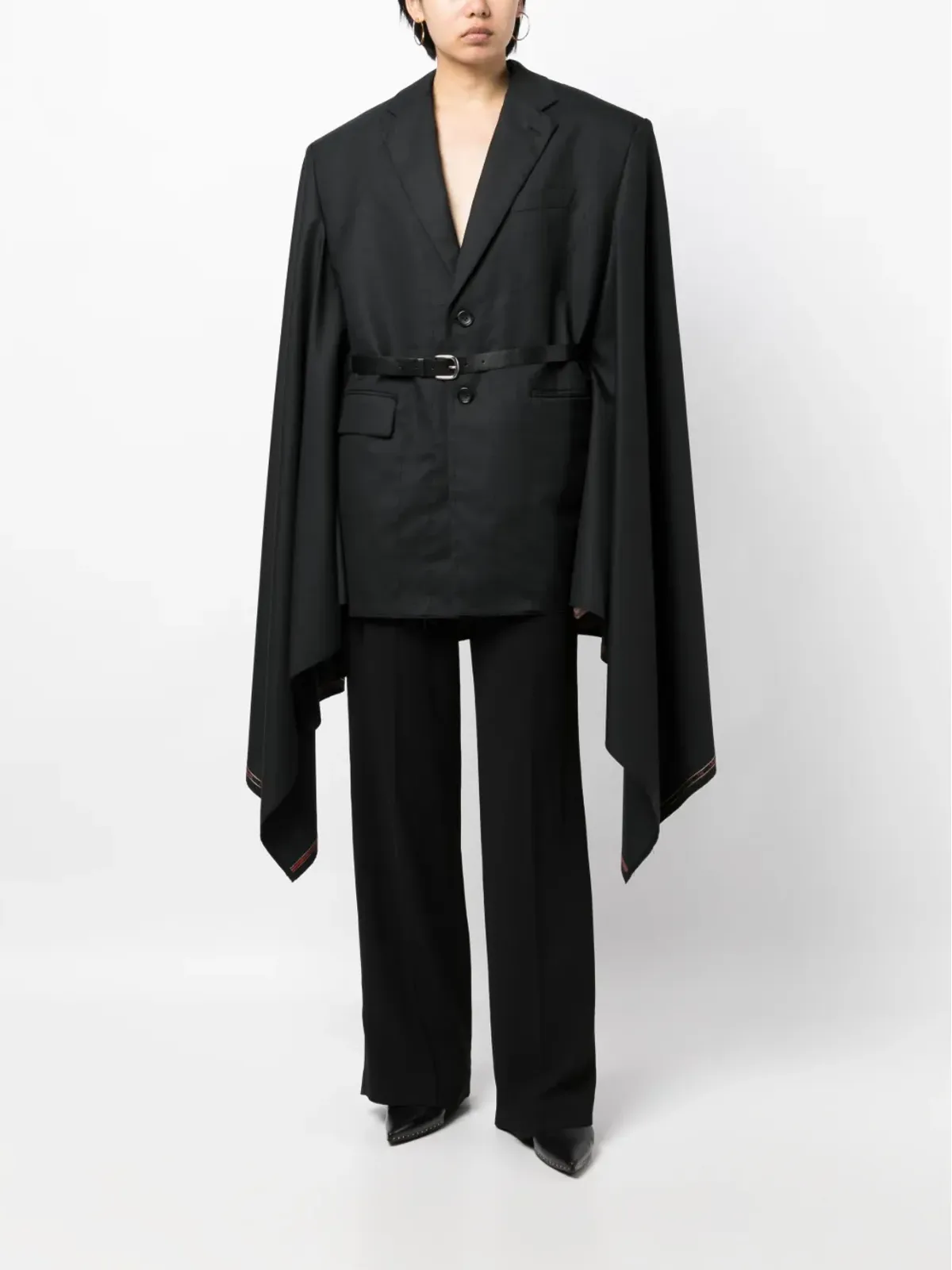 Junya Watanabe ケープブレザー ベルト付き - 画像2