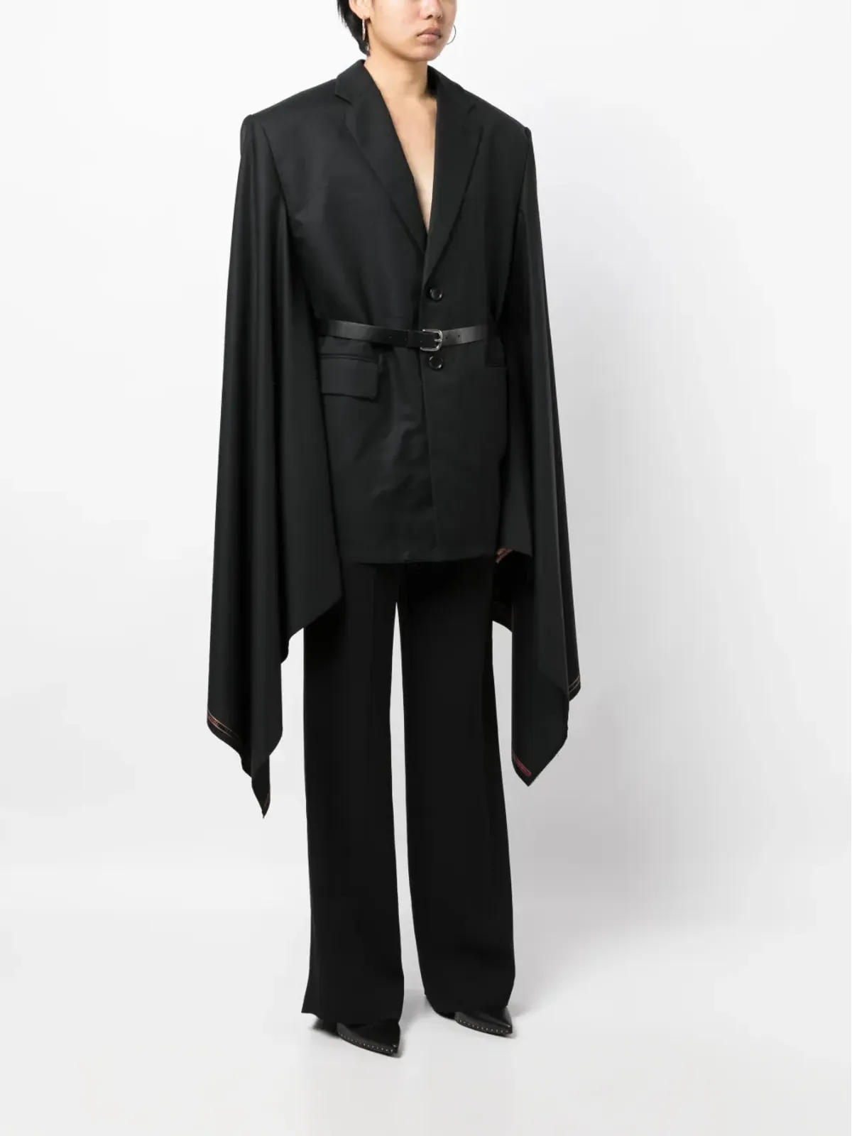 Junya Watanabe ケープブレザー ベルト付き - 画像3