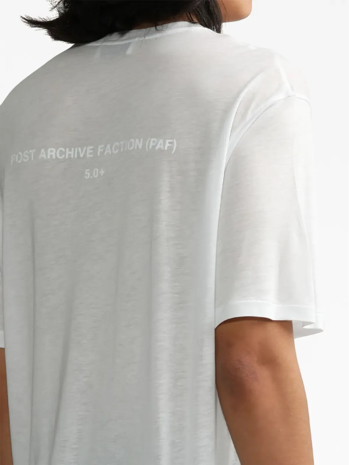 Post Archive Faction ロゴプリント lyocell Tシャツ - 画像5