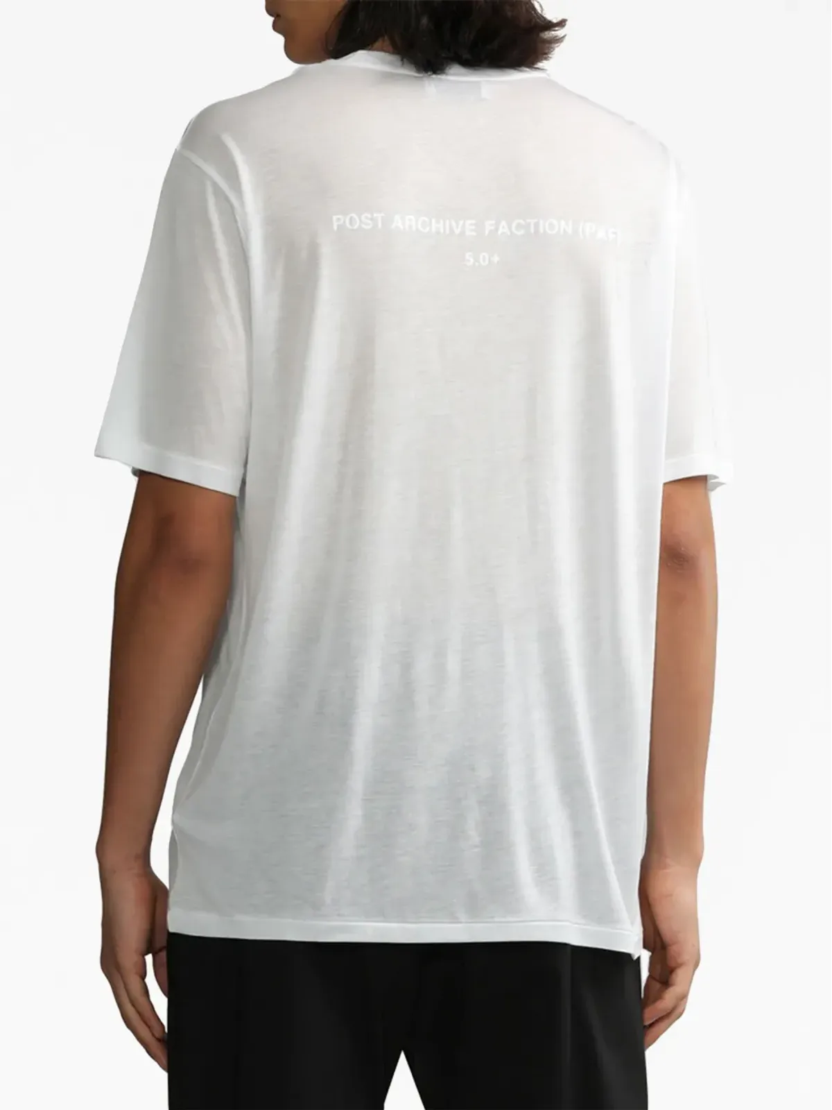 Post Archive Faction ロゴプリント lyocell Tシャツ - 画像4