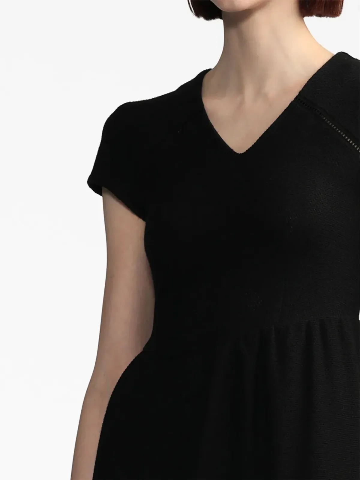 Ader Error オルメン半袖ニットドレス - Black - 画像5