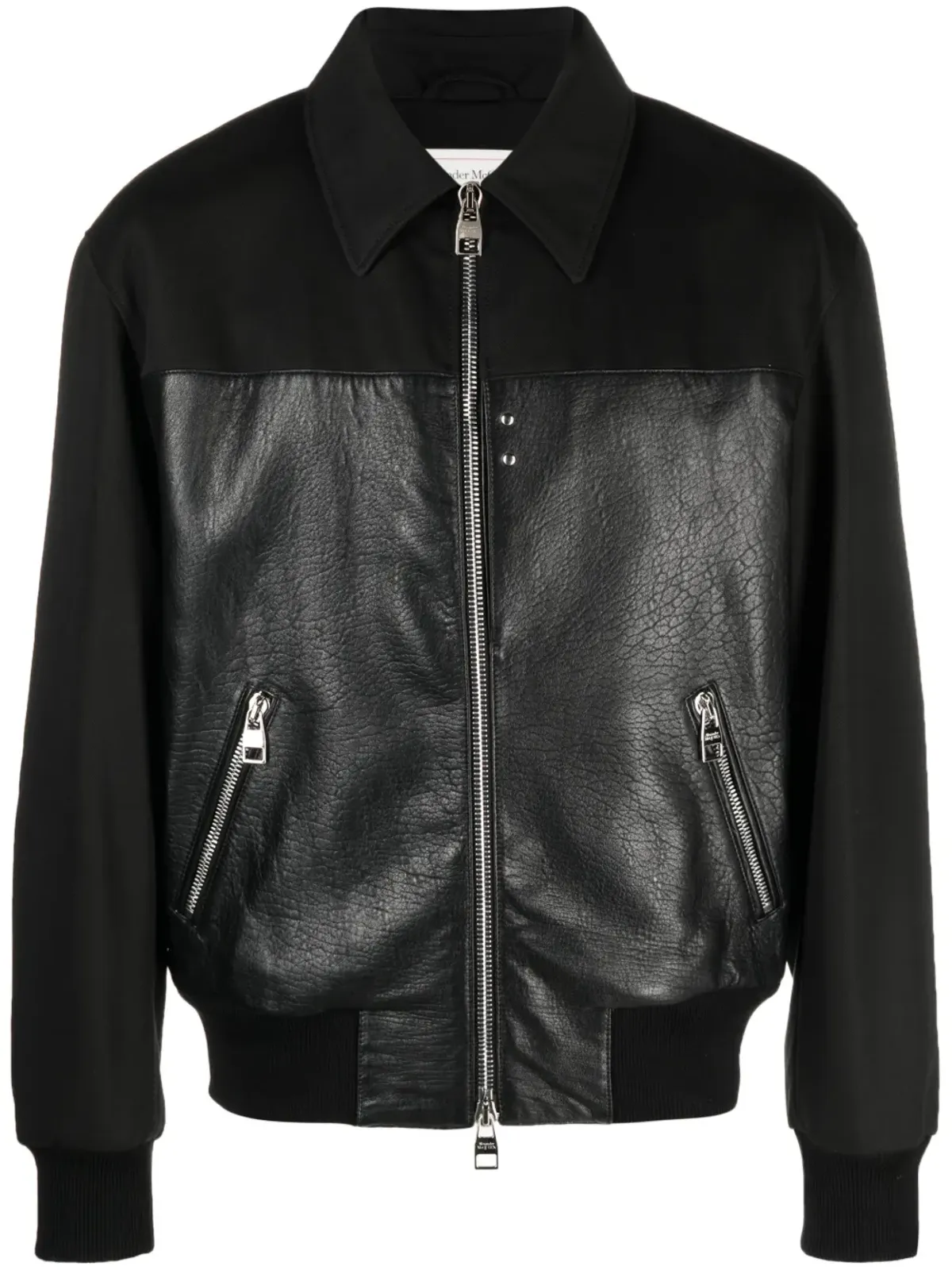 Alexander McQueen パネルドジップボンバージャケット - 画像1