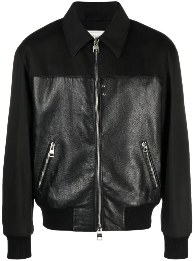 Alexander McQueen Alexander McQueen パネルドジップボンバージャケットの商品画像