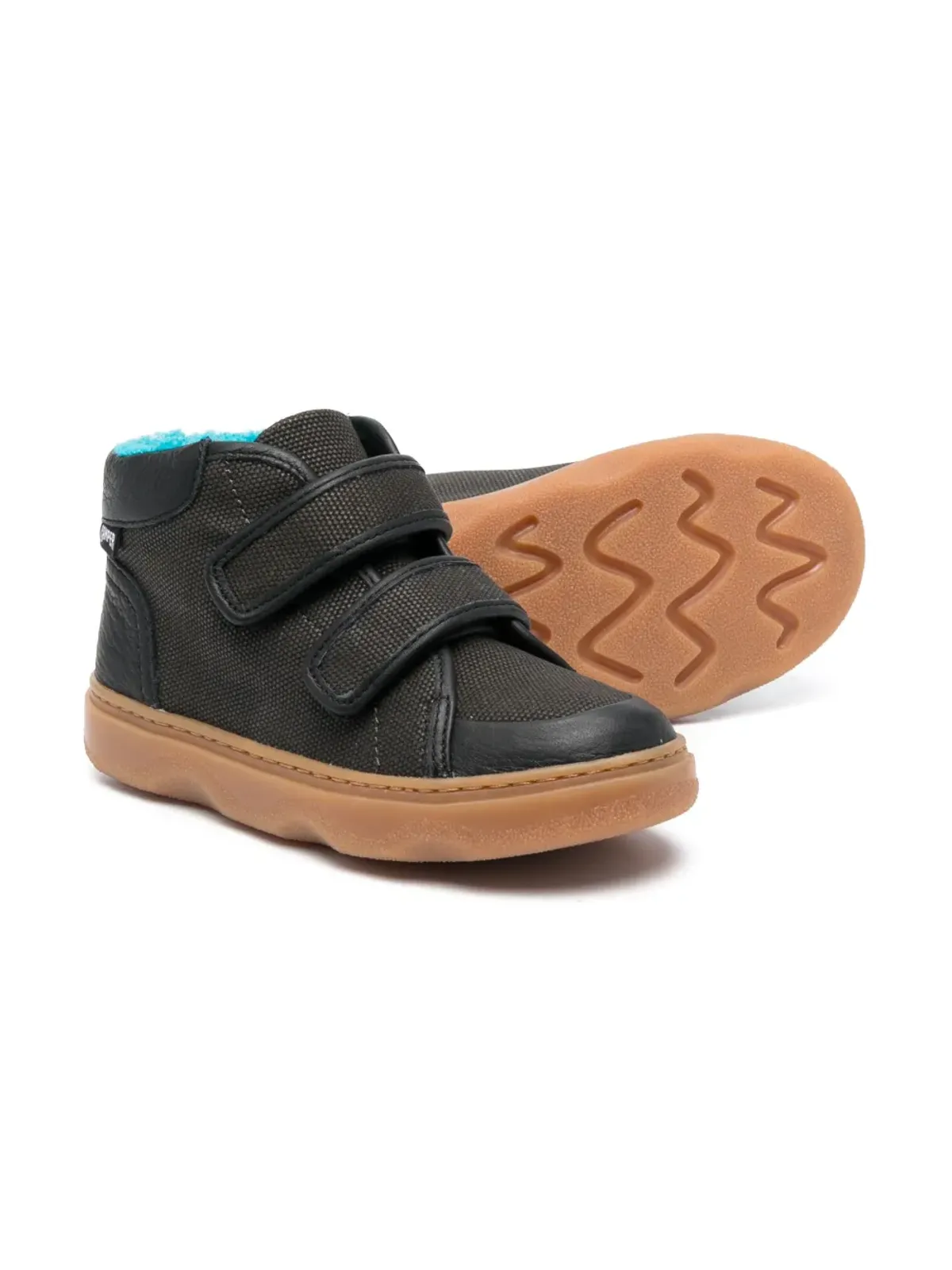 Camper Kids タッチストラップ付きリサイクルコットン スニーカー - グレー - 画像2