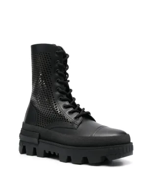 Moncler カリーヌ パンチング アンクルブーツ ブラック - サムネイル2