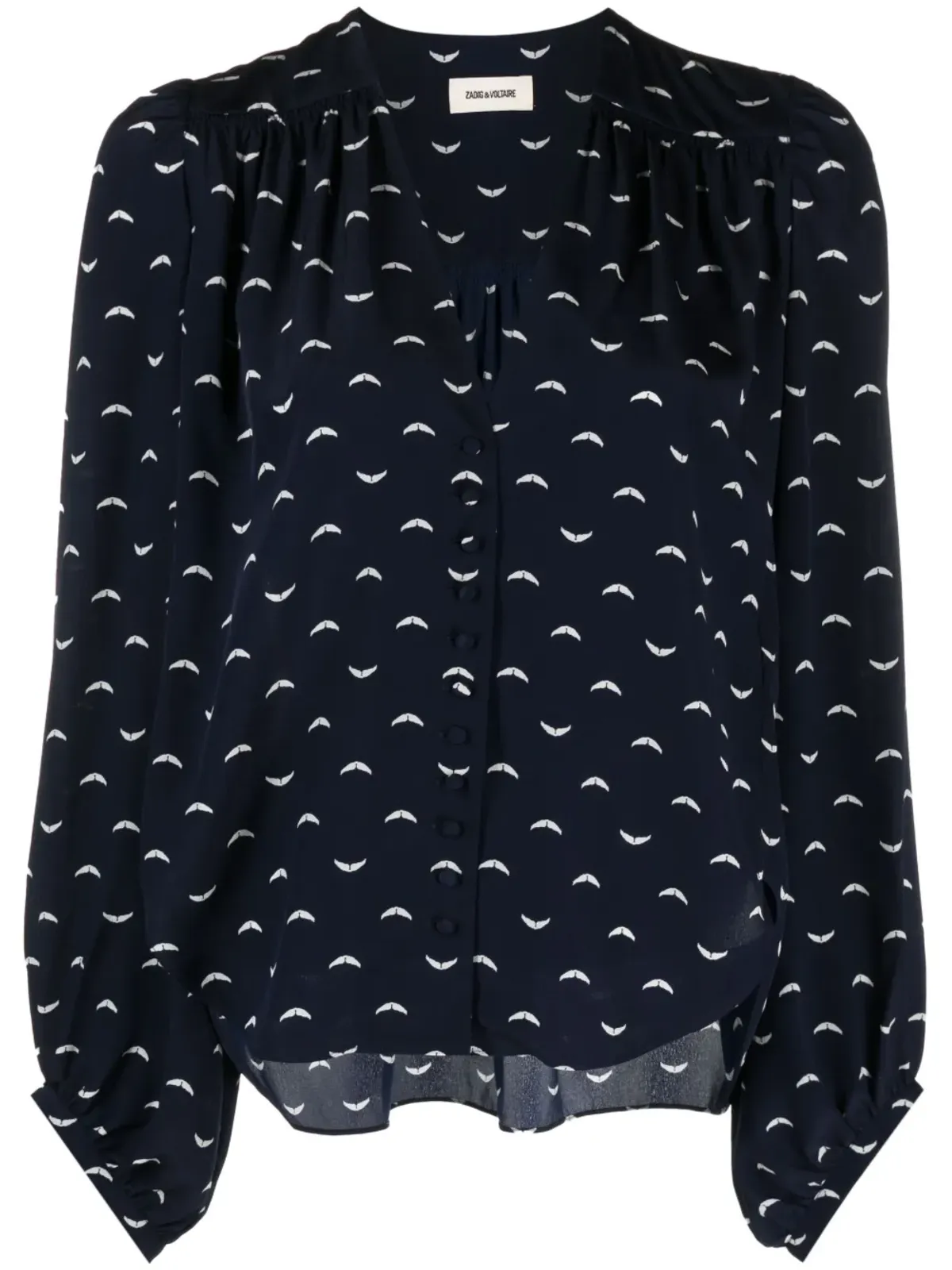 Zadig&Voltaire グラフィックプリント長袖ブラウス - 画像1