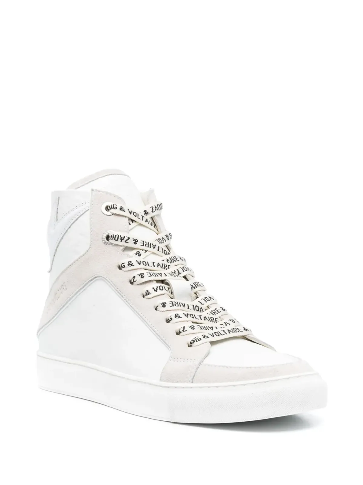 Zadig&Voltaire ハイフラッシュ パネルドレザー スニーカー（ホワイト） - 画像2