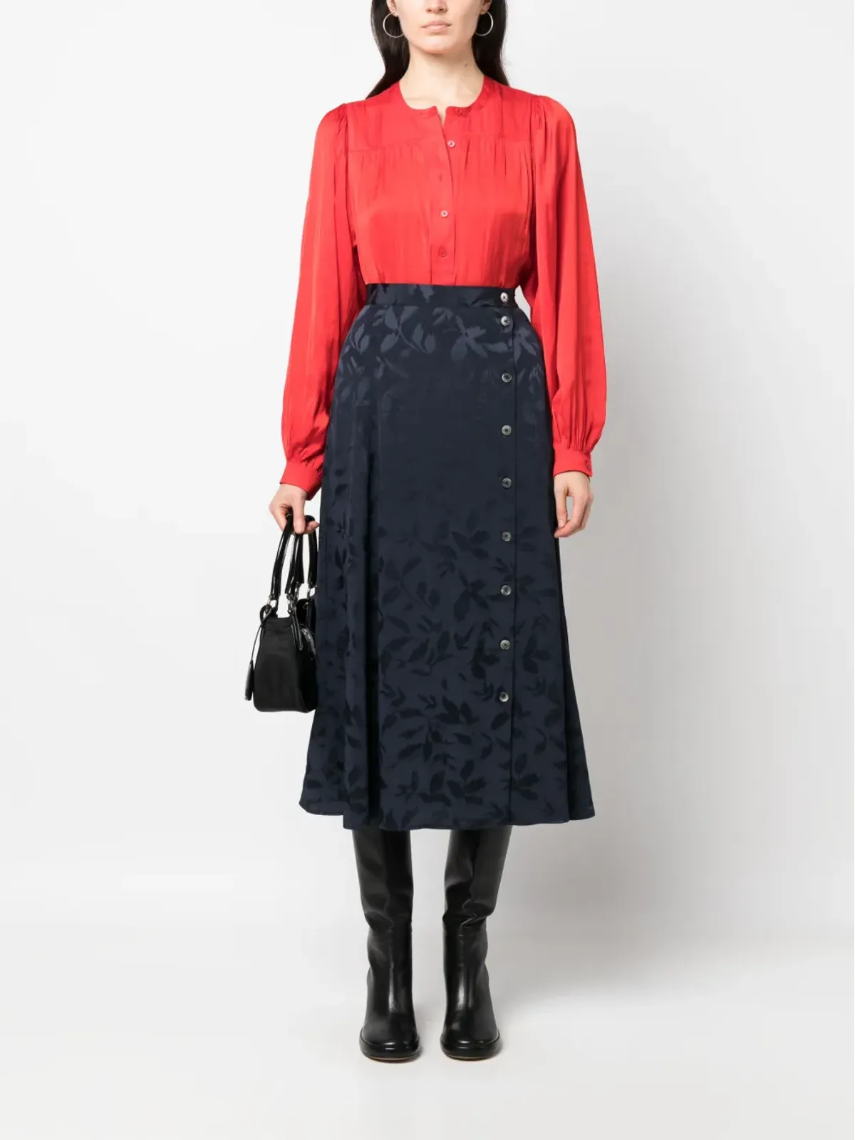 Zadig&Voltaire June Jac Ikat silk skirt - Blue - 画像2