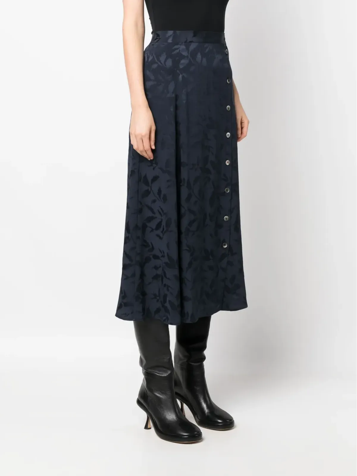 Zadig&Voltaire June Jac Ikat silk skirt - Blue - 画像3