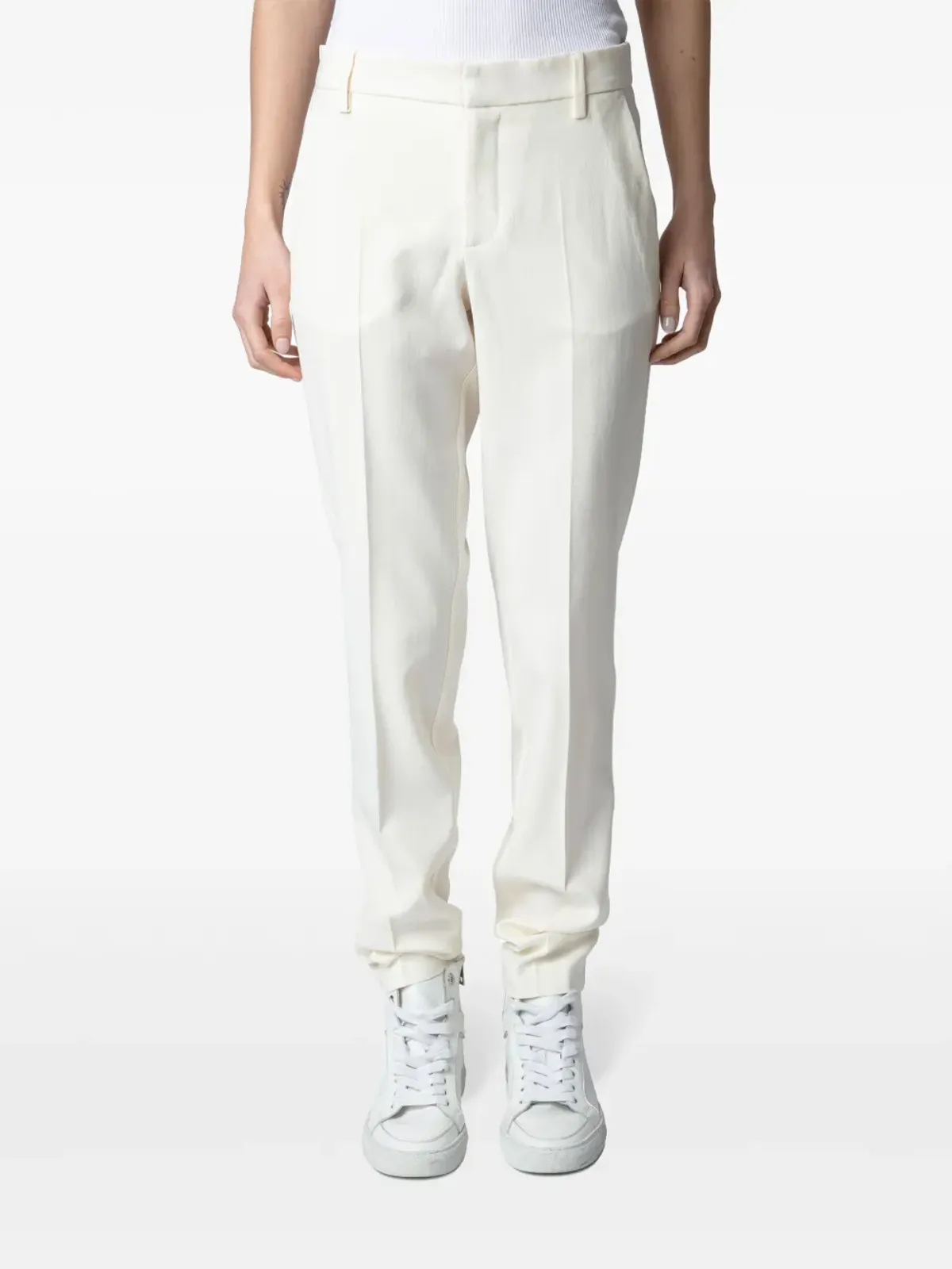 Zadig&Voltaire プリュン テーパード クレープパンツ - ホワイト - 画像4