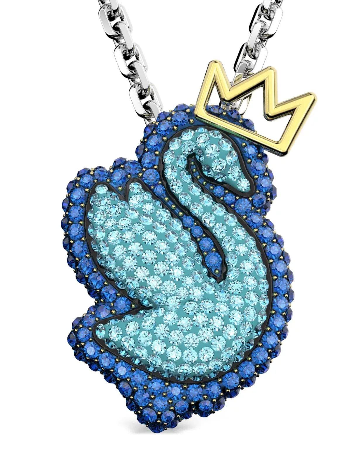 Swarovski ポップスワン クリスタル装飾ネックレス - 画像3