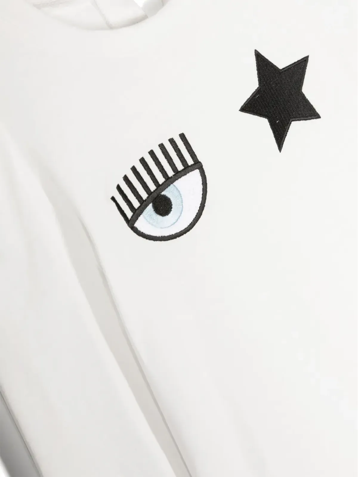 Chiara Ferragni Kids ロゴパッチ コットン スウェットシャツ - 画像3