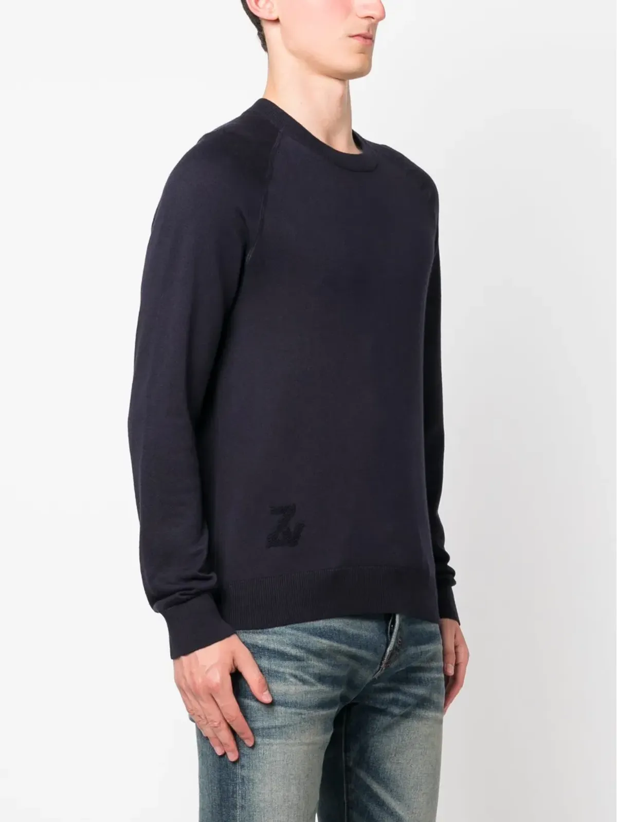 Zadig&Voltaire Thomaso ロゴ入りインターシャ ニットセーター - 画像3