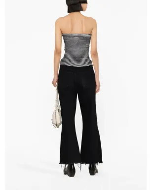 Zadig&Voltaire Twista striped crochet-knit wool top - White - サムネイル4