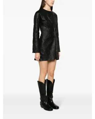 Zadig&Voltaire リクシナ ギャザード レザー ミニドレス - サムネイル3