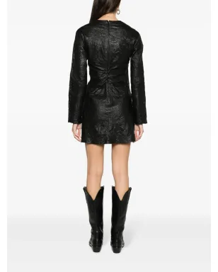 Zadig&Voltaire リクシナ ギャザード レザー ミニドレス - サムネイル4