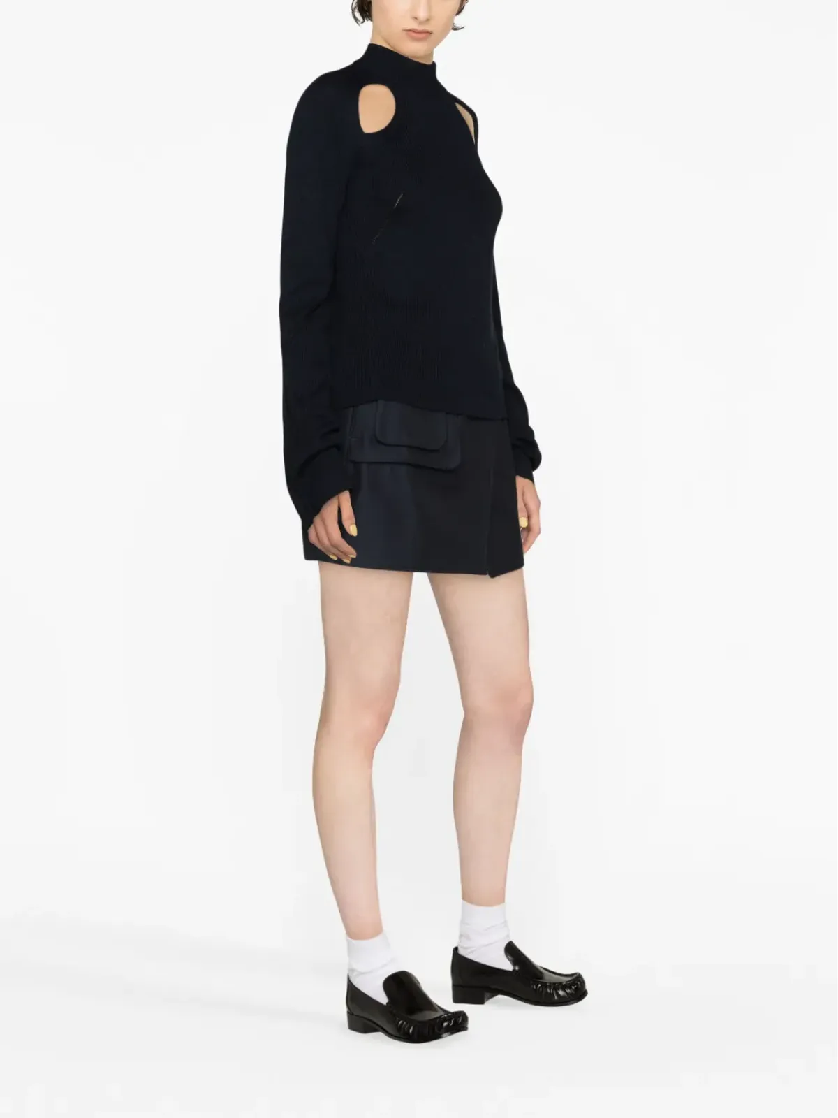 Zadig&Voltaire ミッキー カットアウト メリノウール ジャンパー - ブルー - 画像3