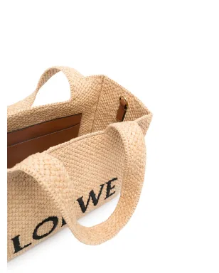 LOEWE エンブロイダーロゴ ラフィア トートバッグ - サムネイル5