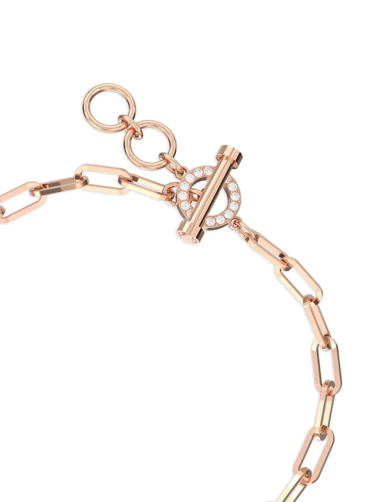 Swarovski テディ ベアモチーフ クリスタル装飾 ブレスレット ピンク - 画像3