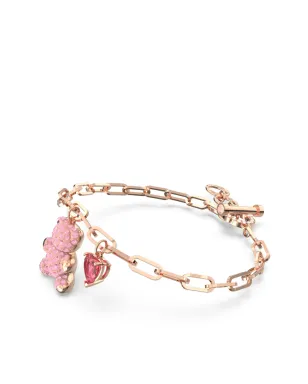 Swarovski テディ ベアモチーフ クリスタル装飾 ブレスレット ピンク - サムネイル4