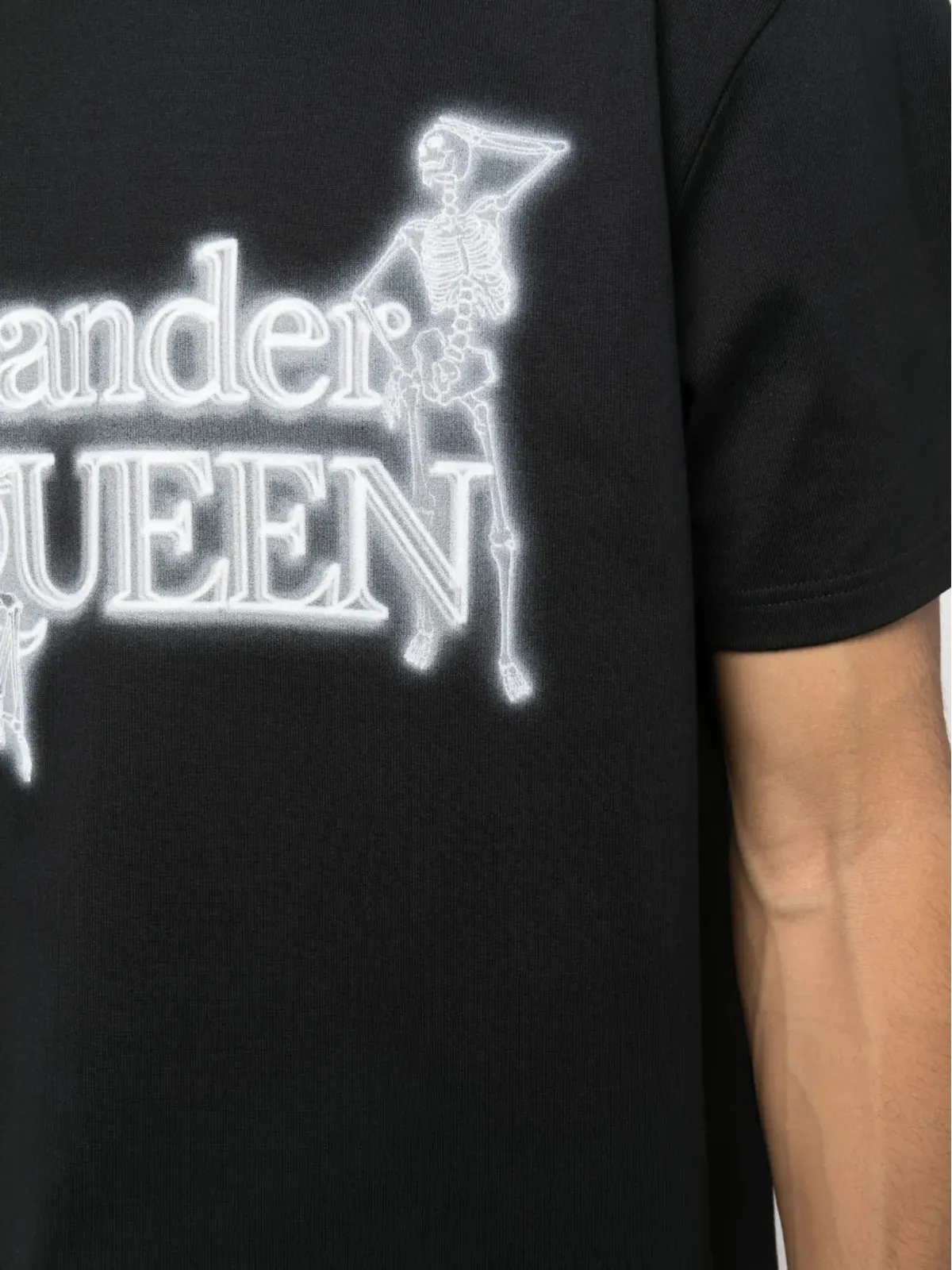 Alexander McQueen ロゴプリント コットン Tシャツ - 画像5