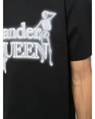 Alexander McQueen ロゴプリント コットン Tシャツ - サムネイル5