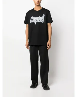 Alexander McQueen ロゴプリント コットン Tシャツ - サムネイル2