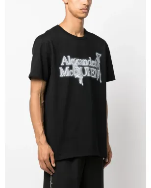 Alexander McQueen ロゴプリント コットン Tシャツ - サムネイル3