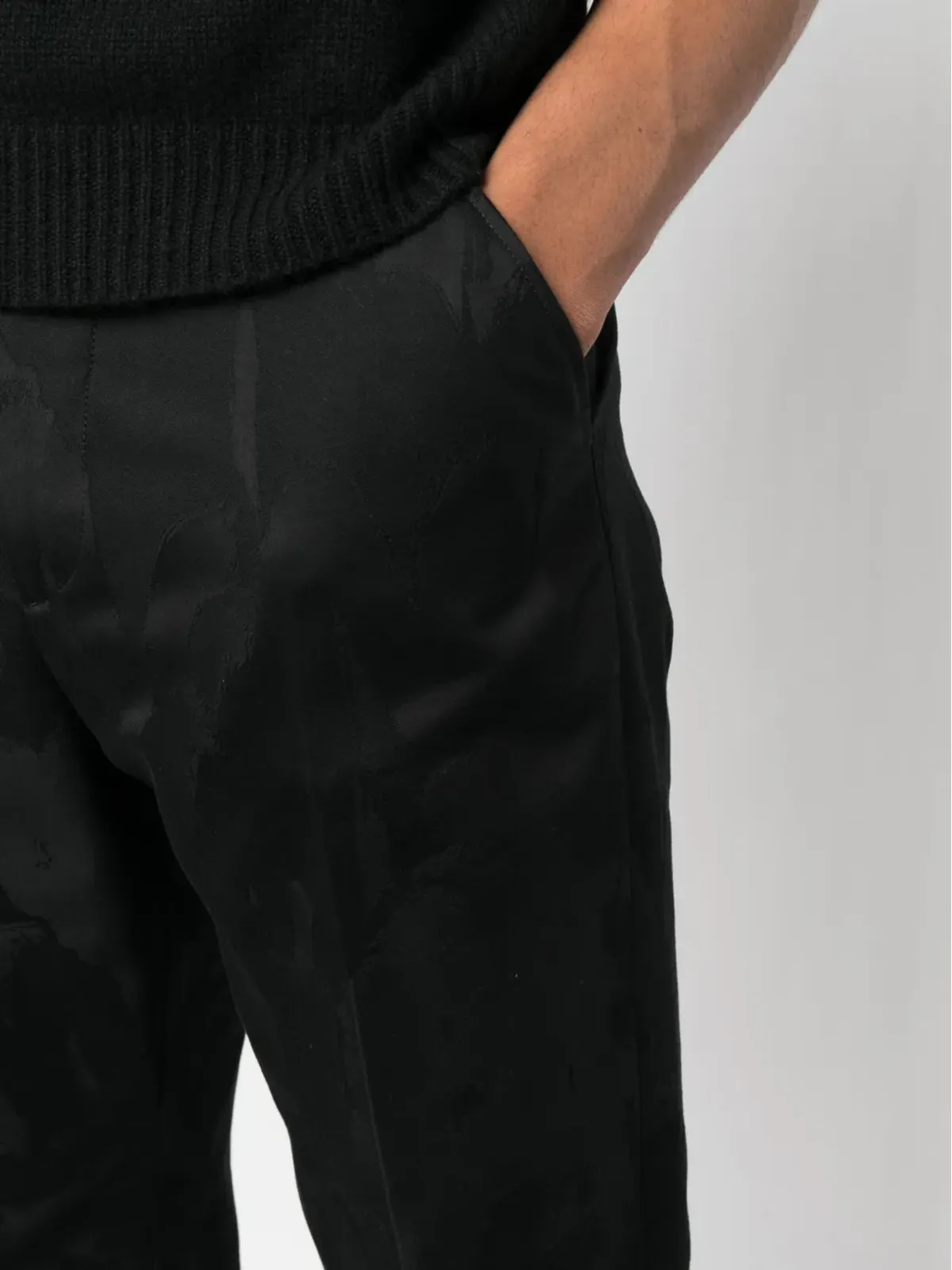 Alexander McQueen ジャカード テーラードパンツ - ブラック - 画像5