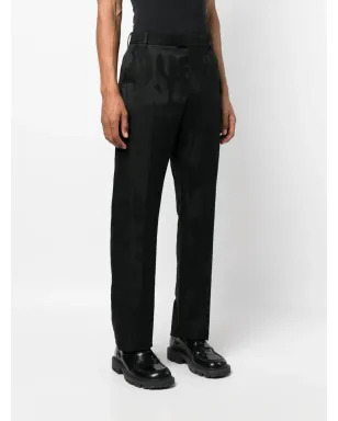 Alexander McQueen ジャカード テーラードパンツ - ブラック - サムネイル3