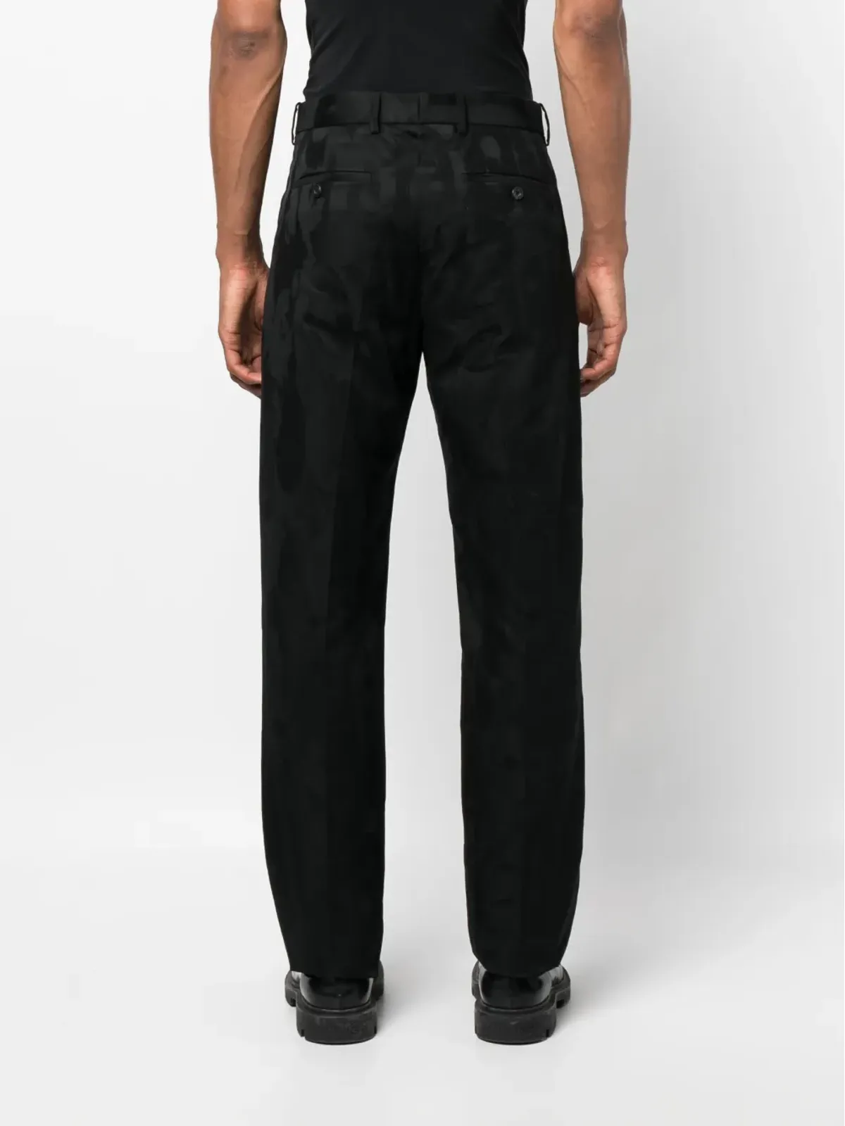 Alexander McQueen ジャカード テーラードパンツ - ブラック - 画像4