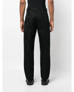 Alexander McQueen ジャカード テーラードパンツ - ブラック - サムネイル4