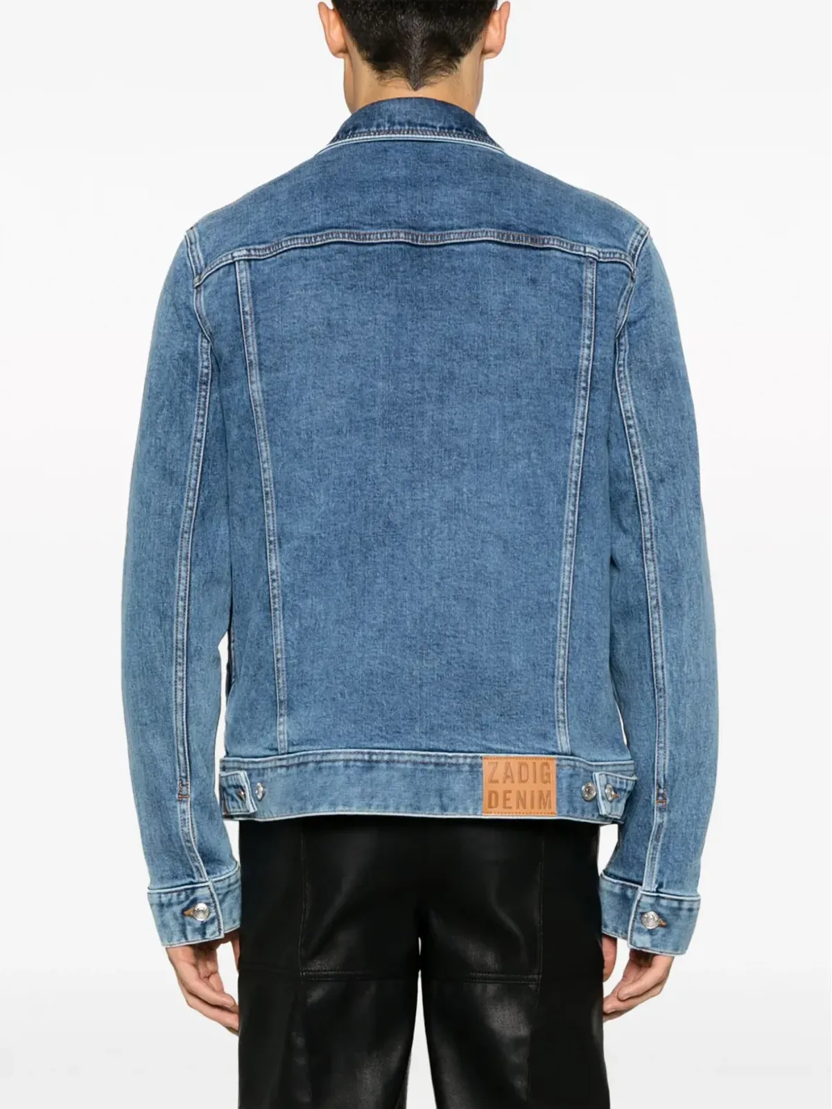 Zadig&Voltaire カラー・ブロック ストレッチコットンデニムジャケット - 画像5