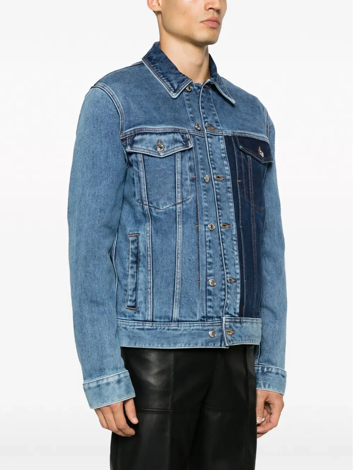 Zadig&Voltaire カラー・ブロック ストレッチコットンデニムジャケット - 画像4