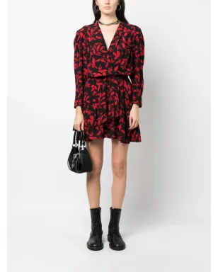 Zadig&Voltaire ローガーズ リーフプリント ミニドレス - サムネイル2