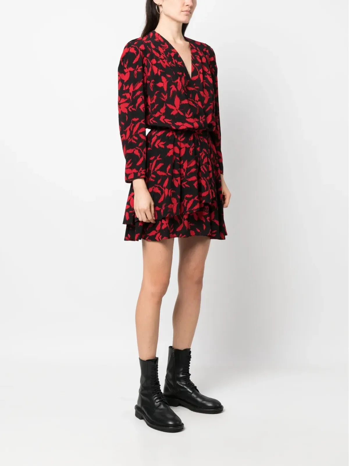 Zadig&Voltaire ローガーズ リーフプリント ミニドレス - 画像3
